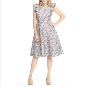 Gal Meets Glam Lola Dancing Daisy Jacquard Dress